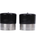 Dual Sided Trailer Wheel Bearing Protector Cap, Stainless Steel Hub Cover About 2 Inch Diameter, 2-pack close-up