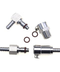 Four pieces of Five Sixteenth Inch Gas Fuel Line Quick Release Disconnect Kit Set, Heavy Duty 316 Stainless Steel With Viton O Rings