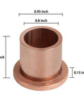 Golf Cart Spindle Flanged Bronze Bushing Kit for Club Car Precedent 2004 Up Eliminate Front End Play For A Smooth No Wobble Ride Level Out The Ride Reduce Front End Sag King Pin Steering Knuckle Bushings 4 Pack OEM 102288201 102288401 bronze flanged bushing 1 inch