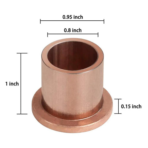 Golf Cart Spindle Flanged Bronze Bushing Kit for Club Car Precedent 2004 Up Eliminate Front End Play For A Smooth No Wobble Ride Level Out The Ride Reduce Front End Sag King Pin Steering Knuckle Bushings 4 Pack OEM 102288201 102288401 bronze flanged bushing 1 inch