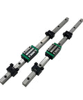 Anti Collision Block Stopper For HG20 20mm Rail And Linear Guide Rail Fixed Slider Bearing Block Ring Positioning Block With Side Lock Buckle Anti Dropping Includes 2 Pieces With Handles on linear guide rails.