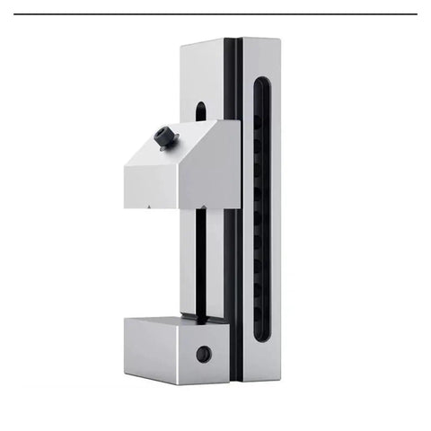 Heavy Duty Cnc Machine Vise With V Jaw Design And Quick Swap Faces For Rock Solid Grip On Round Or Square Stock with smooth rail