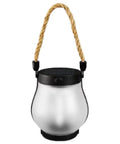 USB Charging Solar Lantern For Outdoors And Travel with rope handle, portable solar lantern for camping and hiking.
