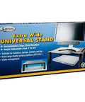 Box of Extra Wide Monitor And Laptop Stand With Height Adjustable From 3 To 6.5 Inches, 20 By 13.25 Inch Platform, Model MS500