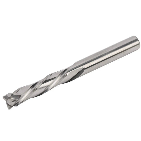 3 Flute Tungsten Steel Milling Cutter For Aluminum CNC Milling Tool With Round Handle Non Ferrous Friendly 6mm Head Diameter 60mm Overall Length