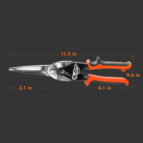 Heavy Duty Aviation Snips Smash Through Thick Metal And Piping Like Nuts In July With Rock Solid CRV Steel Blades And No Sweat All Day Comfort Grip