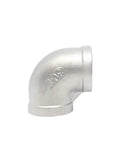 Stainless Steel 304 BSPT Pipe Fitting Set Elbow Three Way Four Way Connector Adapter Threaded Coupler Black Finish, durable elbow fitting
