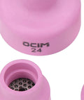 Pro Grade Ceramic Welding Cup Set With Alumina Cups And Gas Lens Kit For TIG Welding WP17 WP18 WP26, close-up of cup No. 24