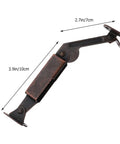 Heavy Duty Universal Lid Support Hinges For Wooden Boxes And Cabinets Snag This Dang Solid 4 Pack Iron Set featuring detailed hinge dimensions.
