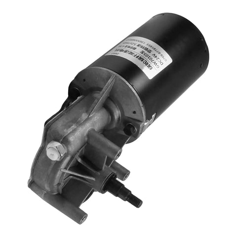 24V DC Worm Gear Motor 52 RPM Reversible Beefy High Torque Electric Gearbox Reduction With Left Threaded Shaft GW70105 silver motor