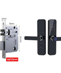 Fingerprint smart lock dimensions and sleek handle design, 160mm x 22mm, for hassle-free entry anytime or anyday.