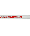 Front view of Kickin Heavy Duty Commercial Door Push Bar Panic Exit Device with Alarm For Aluminum Sprayed Finish