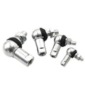 Shop Grade Right Angle Ball Head Joint Rod End Bearing Kit For M5 M6 M8 M10 featuring metal ball heads and threaded shafts.