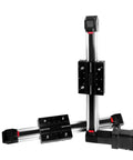 High Speed Linear Motion Rail Guide Kit With Long Stroke Double Axis Thin Slide Belt Driven 2000mm Length Pre Drilled Mount Holes Ultra Smooth Low Noise Ready For DIY Routers Lathes CNC Machines, dual rail view
