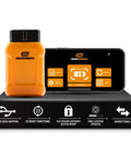Bidirectional Diagnostic Scan Tool For Gearhead Smart Devices With OE Level Diagnostics, orange device and black screen