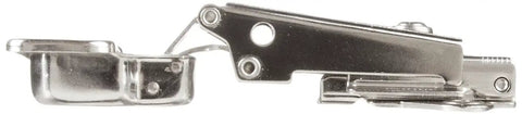 Stainless Steel Concealed Hinge With Mounting Plate 304 Grade Ultra Smooth Free Swing 19mm Overlay 100 Degree Range Of Motion Polished Finish Great For Cabinets And Doors, 35mm cup