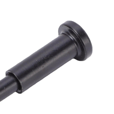 Close-up of Hardcore Marine Grade 316 Stainless Steel Concealed Cable Railing Kit 1/8 Inch with slick black oxide finish.