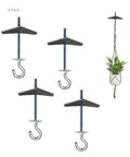 Heavy Duty Carbon Steel Ceiling Hooks Four Pack Spring Toggle Drywall Anchors For Hollow Walls with hanging plant