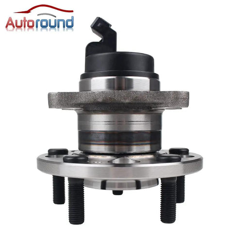 Rear Wheel Hub Assembly With Abs Sensor 2014 To 2019 Kia Soul And Soul Ev 5 Lug 4 5 Bolt Oem Swap showing smooth finish and mounting holes.
