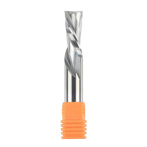 Top Shelf Killer 2 Pack Downcut Spiral Router Bits 1/2 Inch Shank Solid Carbide Woodworking Tool Set For Plywood Oak MDF Smooth Groove Routing Heavy Duty Workhorse, single bit view
