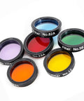 Six Pack 1.25 Inch Telescope Filter Set Nebula Color Filters For Eyepieces Aluminum Alloy Storage Box For Astronomy Observing Deep Sky