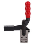 Built Tough Heavy Duty Quick Release Toggle Clamp for Auto Welding Projects, red handle, high carbon steel, 250 kg holding force.