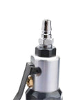 Close-up of the air inlet on the Top Shelf Pneumatic Angle Grinder Featuring Four Inch Angle Polishing Capability.