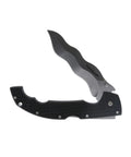 Razor Sharp Kris Blade Folding Knife With 5.5 Inch Blade AUS10A Steel 6.75 Inch Griv Ex Handle Tri Ad Lock Everyday Carry