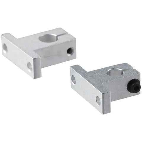 SK10 Linear Rail Kit With 10mm Shaft Support And Aluminum Frame Polished Rod Holder For Smooth Movement And High Precision Vertical Axis Guidance In CNC Machines And 3D Printers For DIY Makers, 4pcs aluminum rail blocks