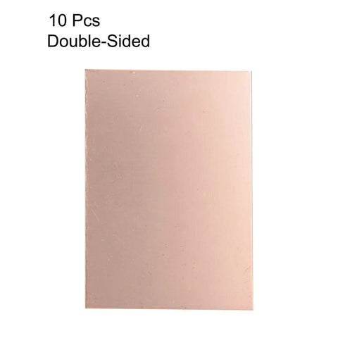 Double Sided Copper Clad Laminate PCB Circuit Board FR4 100x70mm 3.94x2.76 Inch 1.5mm Thick DIY Prototyping Board Kit Dope for Hobbyists