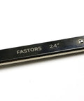 Close-up of serrated steel rail from 24 Inch Bar Clamps For Woodworking, 2 Pack Quick Release Adjustable Clamps With 2.5 Inch Throat