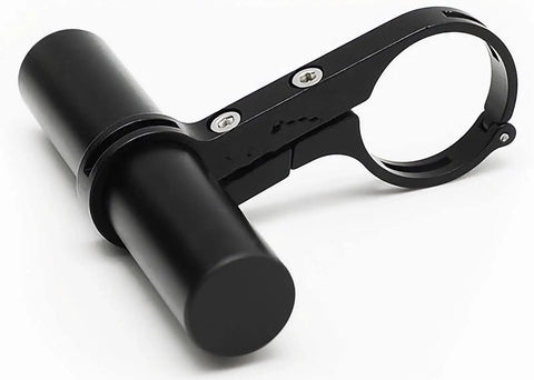 Carbon Fiber Bike Handlebar Extender With Double Clamp Mount For Lights GPS Phone Holder Headlight Accessory Bar Extension