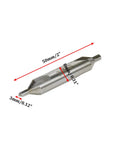 Straight Up Rock Solid HSS Center Drill Bits With Bang On Point 3Mm Tip And Clean 60 Degree Cut, 50mm length, used for precise drilling.