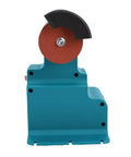 Jeffergarden Cordless Mini Bench Grinder With Two Wheels, compact electric sander machine with a copper motor, showing a red grinding wheel.