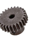 Close-up of RC Spur Differential 64T Steel Main Gear And 26T Pinion Motor Gear Combo for 1 to 10 Scale RC Trucks, compatible with models.