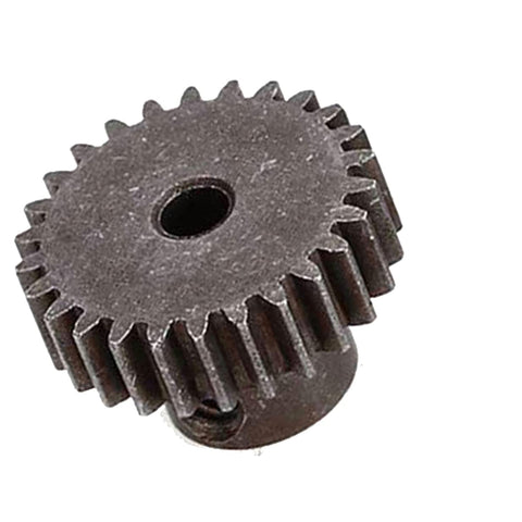 Close-up of RC Spur Differential 64T Steel Main Gear And 26T Pinion Motor Gear Combo for 1 to 10 Scale RC Trucks, compatible with models.