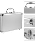 Tough As Nails Aluminum Storage Case With Secure Snap Latch And Plush Foam Padding for equipment security.