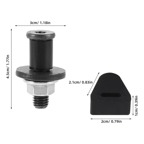 Seamless Rear Tailgate Latch Striker Bolt Kit For Pickup Trucks, heavy-duty black plastic bushing, 3cm size