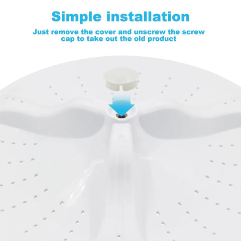 Wash Plate With Cap Replacement for Maytag and Whirlpool Washers Easy Install Replacement Part shown with installation guide