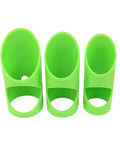 Three Piece Foam Pipe Cutter Kit For Insulation Lagging Cutting Handy Fixture green sleeves front view