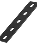 Heavy Duty 6 Pack Of 8 X 1 1/2 Inch Mending Plates For Wood Repair And Brace Work Featuring slotted holes and black powder coating.