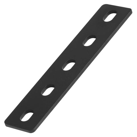 Heavy Duty 6 Pack Of 8 X 1 1/2 Inch Mending Plates For Wood Repair And Brace Work Featuring slotted holes and black powder coating.