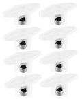 Heavy Duty Steel Ball Transfer Rollers 8 Pack With Swivel Casters And Screw Mounts For Industrial Material Handling And Transport Equipment Perfect For Home Garage Or Shop Use To Move Heavy Stuff Smoothly, set of 8