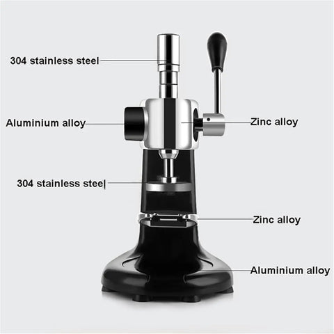 Top Shelf 58 Mm Coffee Tamper With Ergonomic Grip And Solid Steel Base For Zero Sweat Espresso Compaction And Barista Grade Pulls Straight From Your Kitchen Counter, showing stainless steel and aluminum alloy construction.