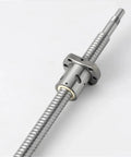 End Machined Ball Screw With Flange And Single Ball Nut For CNC And 3D Printer Linear Motion, Customizable Size SFU1204, 250mm Travel