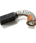 Heavy Duty Carbon Brush Replacement Kit For Porter Cable And Black And Decker Sanders N031635 close-up of carbon motor brush with wire.