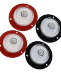 Sumsoctober 2pcs Round for spirit Level Bubbles Horizontal Measuring Kit in red and black, measuring tools for precision. 