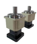 Real Deal Nema Planetary Gearbox With 20 To 1 Reduction Ratio And Helical Cut Gears delivering torque on a heavy frame.