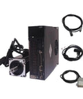 High Precision 220V 750W AC Servo Motor With Encoder Feedback Closed Loop Control, drive unit and cables shown.