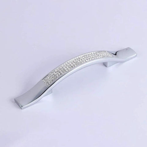 Modern Cabinet Knobs And Pulls Set With Screws All Metal Drawer Handles For Cabinets And Furniture Silver Finish Durable Zinc Alloy